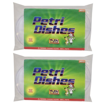 FUN SCIENCE Petri Dishes, Extra Deep, 8PK PLG2